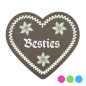 Preview: "Bestie-Anstecker in Lebkuchen-Optik - erhältlich bei Glubbal.shop"